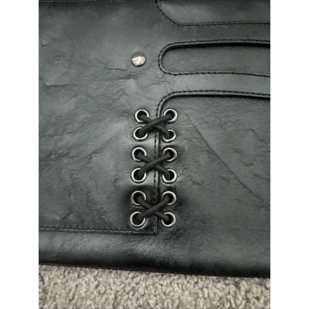 Danier Black Italian Leather Crossbody Bag